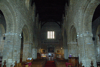 The interior looking west February 2012